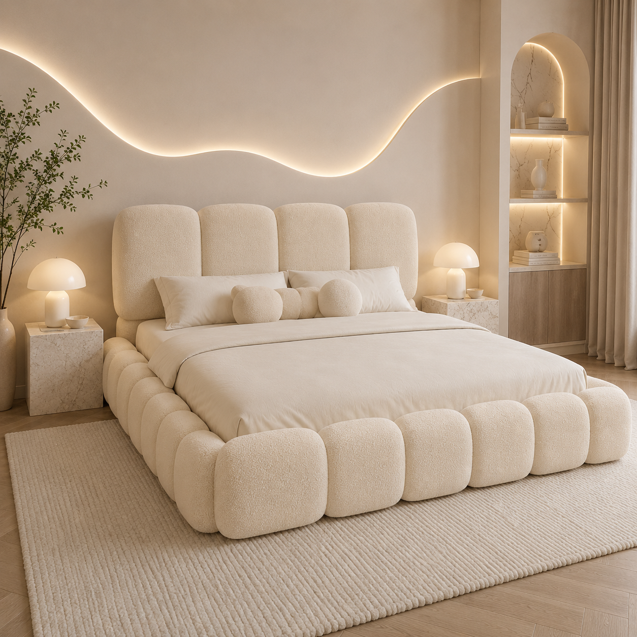 Kingsley Bed shown in an interior setting