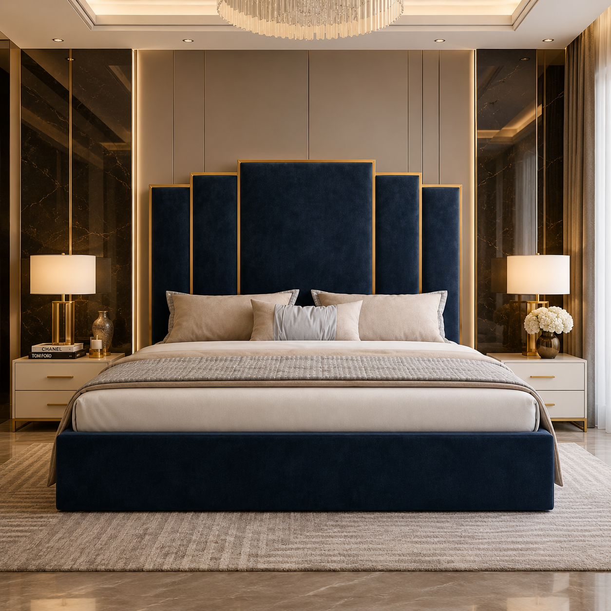 Monaco Bed shown in an interior setting