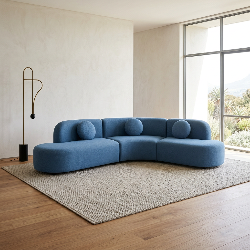 Azure Arc Modular Couch shown in an interior setting