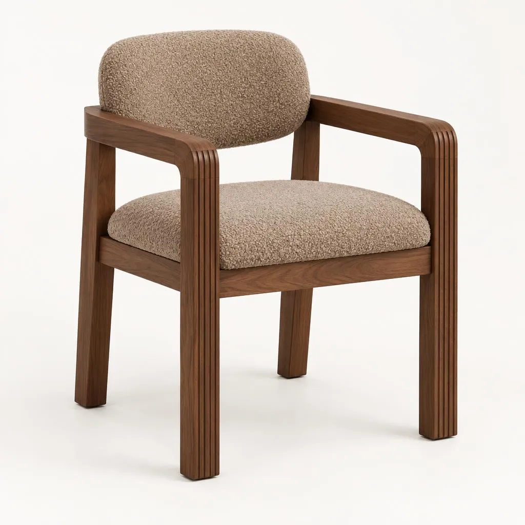 Zen Bouclé Dining Chair